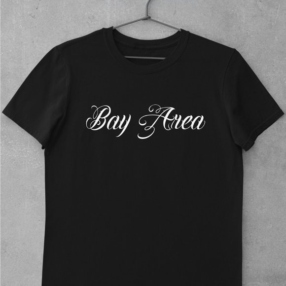 Bay Area Old School Tattoo Script Tattoo Shirt, San Francisco, Oakland - Picture 1 of 1